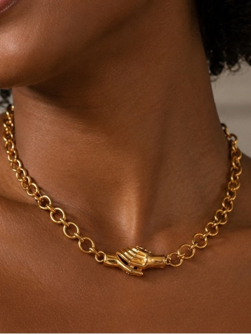 Friendship Statement Necklace 18k Gold Plated - Women Jewelry